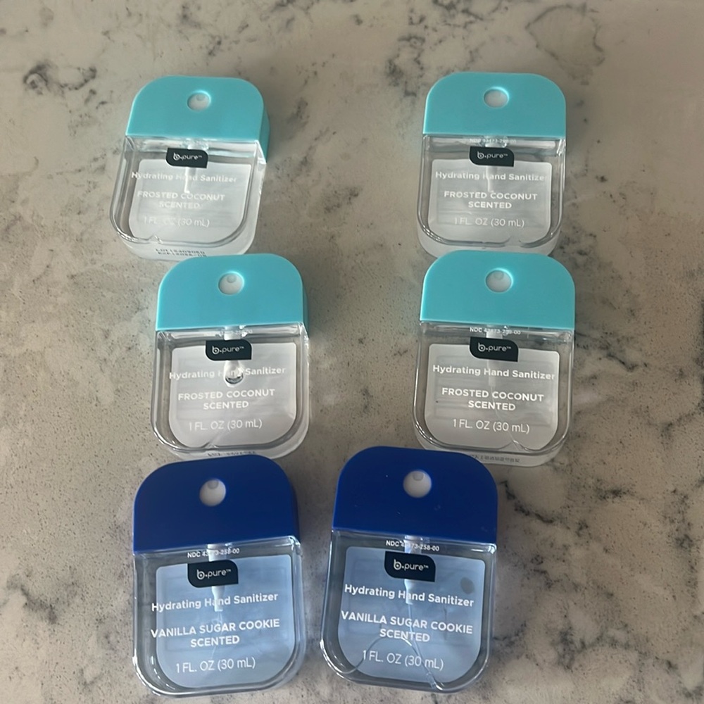 Viral Dollar Tree Hand Sanitizer B. Pure Sprays (6 total)